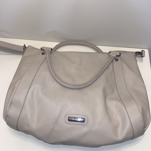 Steve Madden Handbags - STEVE MADDEN XL B Marlow Bisque Satchel